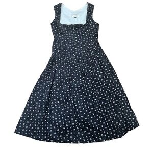 Original Steindl Dress Munchen Salzburg  Zip Front in Black, Size Medium/ 42 EU